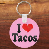 Porte-clés J'adore les Tacos (Recto)
