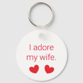 Porte-clés J'Adore Ma Femme (Recto)