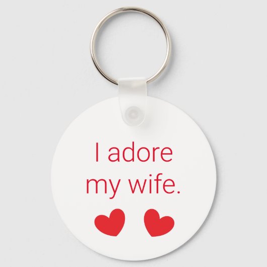 Porte-clés J'Adore Ma Femme (Verso)