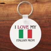 Porte-clés J'adore ma maman italienne (Recto)
