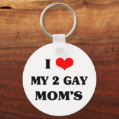 Porte-clés J'adore ma mère gay (Recto)