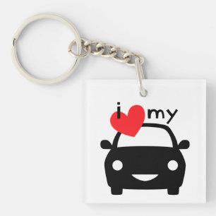Porte-clés J'adore ma voiture !