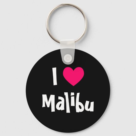 Porte-clés J'adore Malibu (Recto)