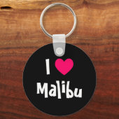 Porte-clés J'adore Malibu (Recto)