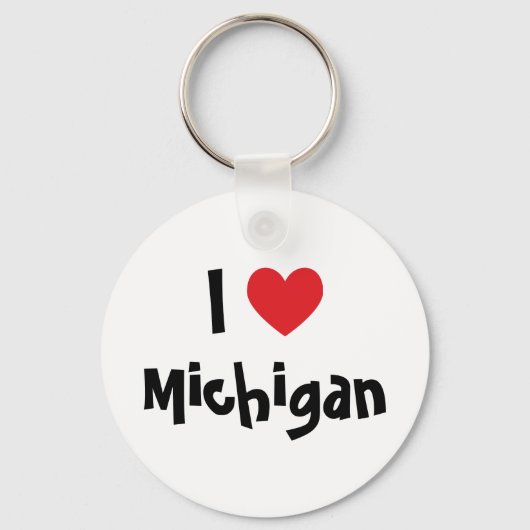 Porte-clés J'adore Michigan (Recto)