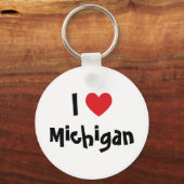 Porte-clés J'adore Michigan (Recto)