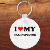 Porte-clés J'adore mon inspecteur fiscal (Recto)