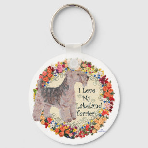 Porte-clés J'adore mon Lakeland Terrier