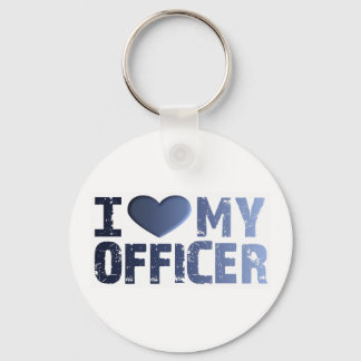 Porte-clés J'adore mon officier Porte - clé