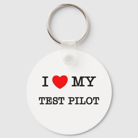 Porte-clés J'adore mon PILOTE TEST (Recto)