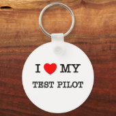 Porte-clés J'adore mon PILOTE TEST (Recto)