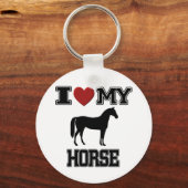 PORTE-CLÉS J'ADORE MON PORTE - CLÉ CHEVAL (Recto)