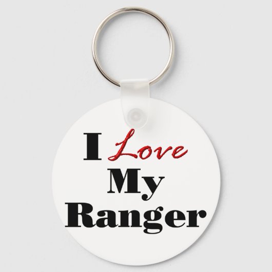 Porte-clés J'adore mon Ranger (Recto)