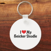Porte-clés J'adore mon Snicker Doodle (Recto)