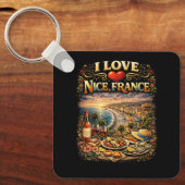 Porte-clés J'adore Nice (Recto)