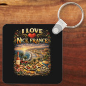 Porte-clés J'adore Nice (Verso)