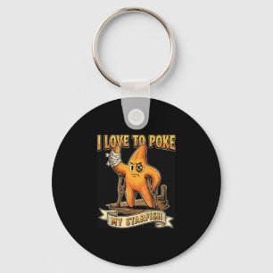 Porte-clés J'adore piquer mon étoile de mer humour vintage dr