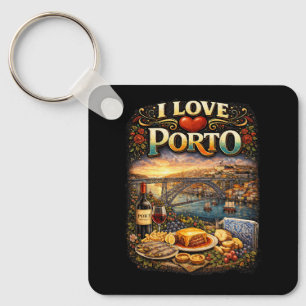 Porte-clés J'adore Porto
