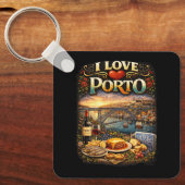 Porte-clés J'adore Porto (Recto)