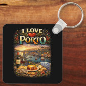 Porte-clés J'adore Porto (Verso)