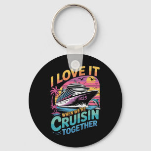 Porte-clés J'adore quand on fait une croisière ensemble en fa
