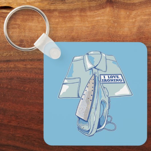 Porte-clés J'adore repasser (Recto)