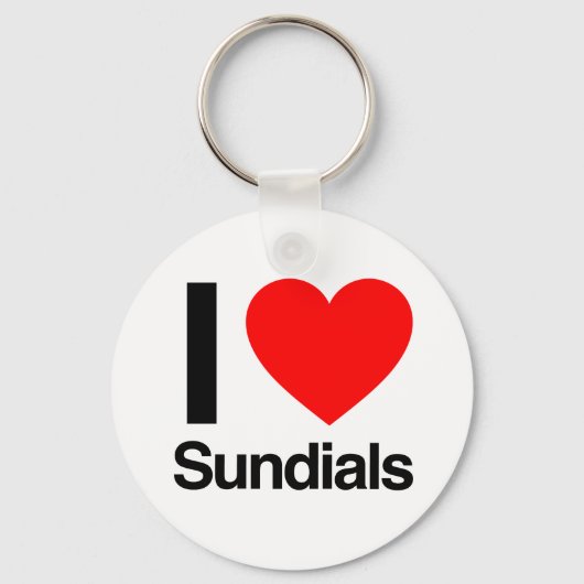 Porte-clés j'adore sundials.ai (Recto)