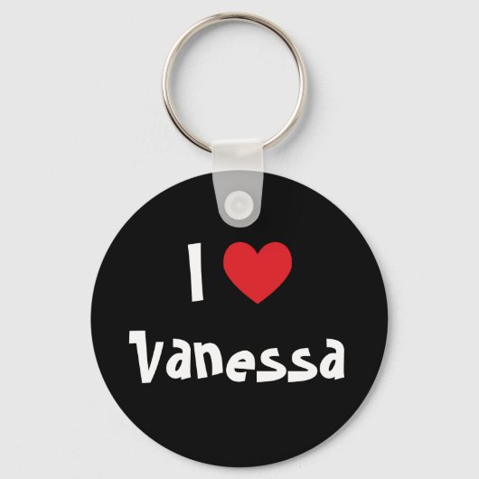 Porte-clés J'adore Vanessa (Recto)