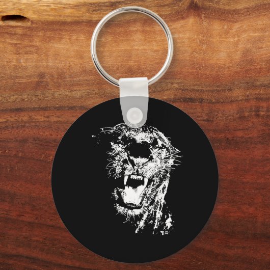 Porte-clés Jaguar noir (Recto)