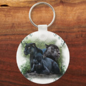 Porte-clés Jaguar noir (Recto)