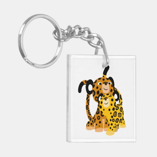 Porte-clés Jaguars Cartoon mignonnes En Porte - clé Acrylique (Devant gauche)