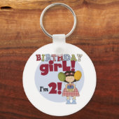 Porte-clés J'ai 2 T-shirts et cadeaux pour fille d'anniversai (Recto)