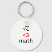 Porte-clés J'ai <3 maths ! (Recto)