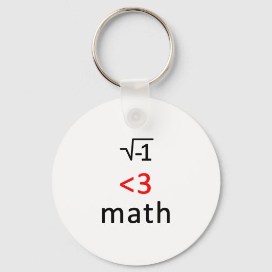 Porte-clés J'ai <3 maths ! (Verso)
