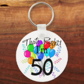 Porte-clés J'ai 50 ans - Anniversaire (Recto)