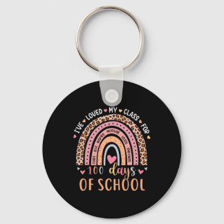 Porte-clés J'Ai Aimé Mon Cl Pendant 100 Jours École Rainbow T