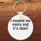 Porte-clés J'ai balancé mon pantalon et son OK (Recto)