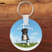 Porte-clés J'ai Barack pour Barack, Bo le premier chien Obama (Recto)
