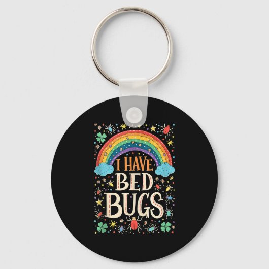 Porte-clés J'Ai Bed Bugs Drôle Retro Offensive Inapproprié (Recto)