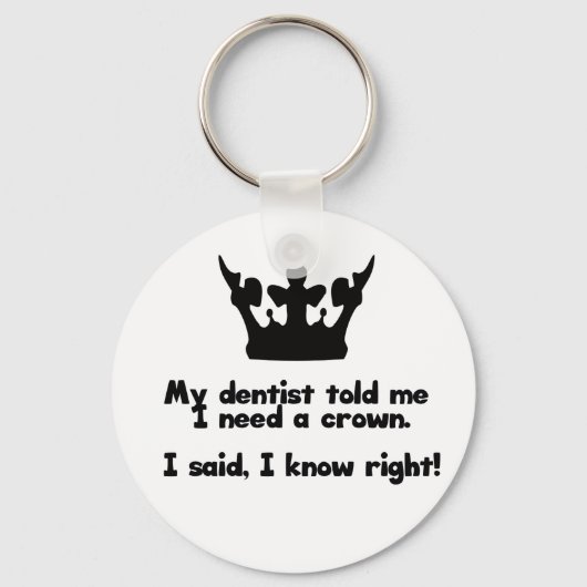 Porte-clés J'Ai Besoin D'Une Couronne (Recto)