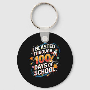 Porte-clés J'Ai Blessé Pendant 100 Jours D'École 100E Jour Ga