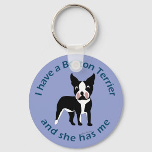 Porte-clés J'ai Boston Terrier