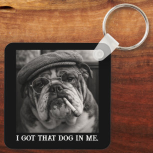 Porte-clés J'ai Ce Chien En Moi Cadeau Personnalisé Drôle Ave