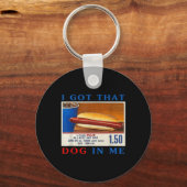 Porte-clés J'Ai Ce Chien En Moi Drôle Hotdogs Combo 4 juillet (Recto)