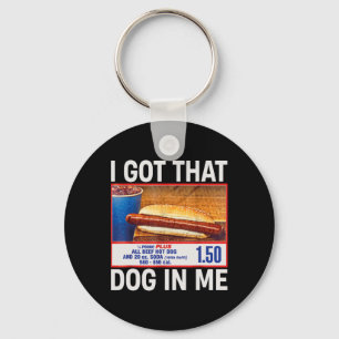 Porte-clés J'Ai Ce Chien En Moi Drôle Hotdogs Combo 4th De Ju