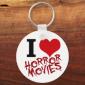 Porte-clés j'ai coeur les films d'horreur (Recto)