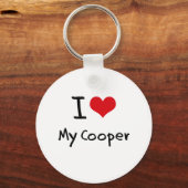 Porte-clés J'ai coeur My Cooper (Recto)