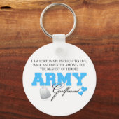 Porte-clés J'ai de la chance - une petite amie de l'armée (Recto)