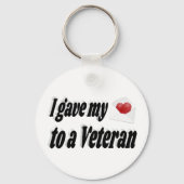 Porte-clés J'ai donné mon coeur à un vétéran (Recto)