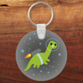 Porte-clés "J'Ai Du Jetpack !" Brontosaurus volant avec Jetpa (Recto)
